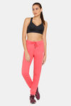 Rosaline Easy Movement Cotton Track Pants - Rose Of Sharon — thumbnail 4